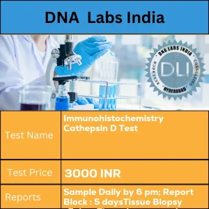 Immunohistochemistry Cathepsin D Test cost Submit tumor tissue in 10% Formal-saline OR Formalin fixed paraffin embedded block. Ship at room temperature. Provide a copy of the Histopathology report