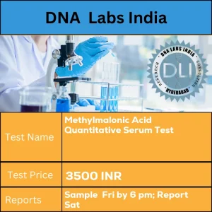 Methylmalonic Acid Quantitative Serum Test cost 2 mL (1 mL min.) serum from 1 SST. Separate serum within 1 hour of collection. Ship refrigerated or frozen. INR in India