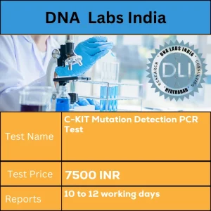 C-KIT Mutation Detection PCR Test cost 4 mL (2 mL min.) whole blood in 1 Lavender top (EDTA) tube. Ship refrigerated. DO NOT FREEZE. Duly filled Genomics Clinical Information Requisition Form (Form 20) is mandatory. INR in India