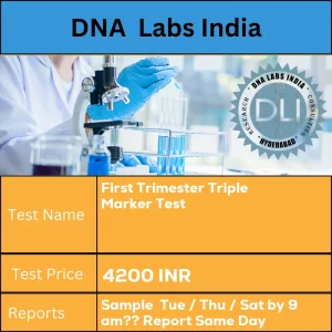 First Trimester Triple Marker Test cost 3 ml (1.5 ml min.) serum from 1 SST. Ship refrigerated or frozen.Test is valid between 10-13 weeks gestation. Provide maternal Date of birth (dd/mm/yy); Height