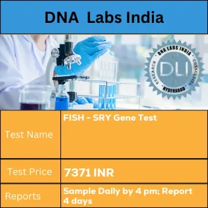 FISH - SRY Gene Test cost 5 mL (3 mL min.) whole blood from 1 Green Top (Sodium Heparin) tube. Ship at 18-22?u00f8C. DO NOT FREEZE. Duly filled Chromosome & FISH analysis Requisition Form (Form 17) is mandatory. INR in India