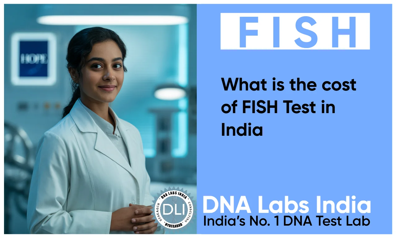 Female doctor FISH test cost information DNA Labs India