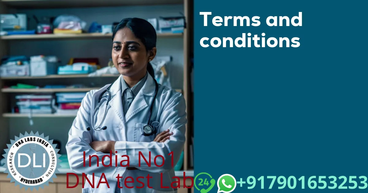 Terms and Conditions for Genetic Testing Services at DNA Labs India
