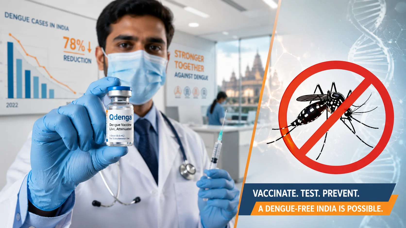 Understanding India's First Approved Dengue Vaccine Qdenga: Prevention, Diagnosis, and the Role of PCR Testing