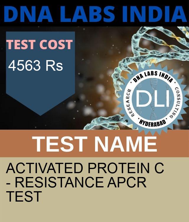 ACTIVATED PROTEIN C - RESISTANCE APCR Test