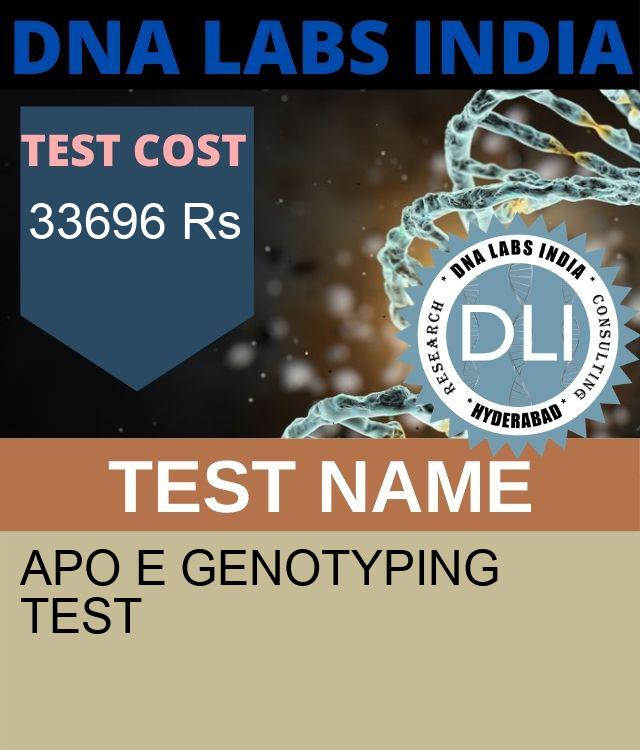 APO E GENOTYPING Test