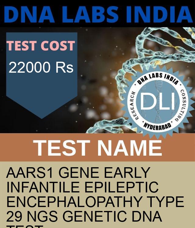 AARS1 Gene Early infantile epileptic encephalopathy type 29 NGS Genetic DNA Test