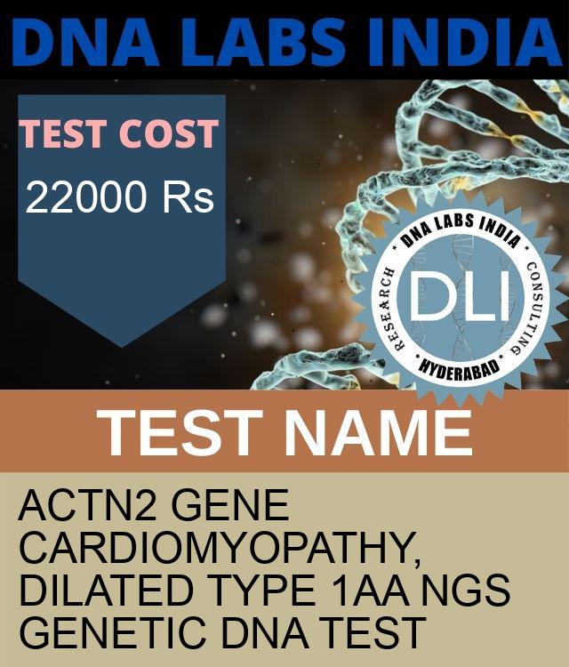 ACTN2 Gene Cardiomyopathy, dilated type 1AA NGS Genetic DNA Test
