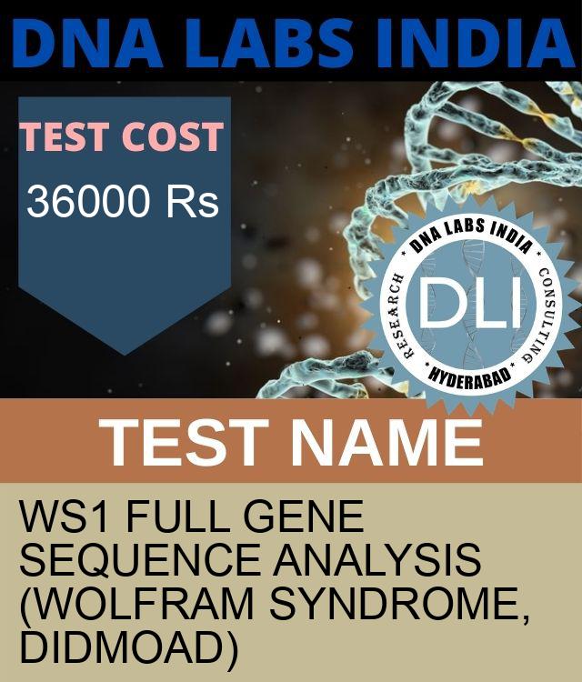 WS1 Full gene sequence Analysis (Wolfram Syndrome, DIDMOAD)