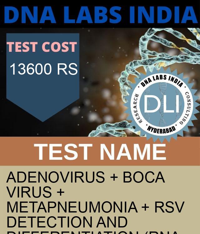 Adenovirus + Boca Virus + Metapneumonia + RSV Detection and Differentiation (RNA Detection) Qualitative Test