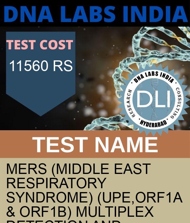 MERS (Middle East Respiratory Syndrome) (UpE,ORF1a & ORF1b) Multiplex Detection and Differentiation (RNA Detection) Qualitative Test