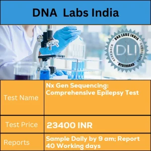 Nx Gen Sequencing: Comprehensive Epilepsy Test cost Submit 10 mL (5 mL min.) whole blood from 2 Lavender Top (EDTA) tubes. Ship refrigerated. DO NOT FREEZE. Duly filled Whole Exome Sequencing Consent Form (Form 37) is mandatory. INR in India
