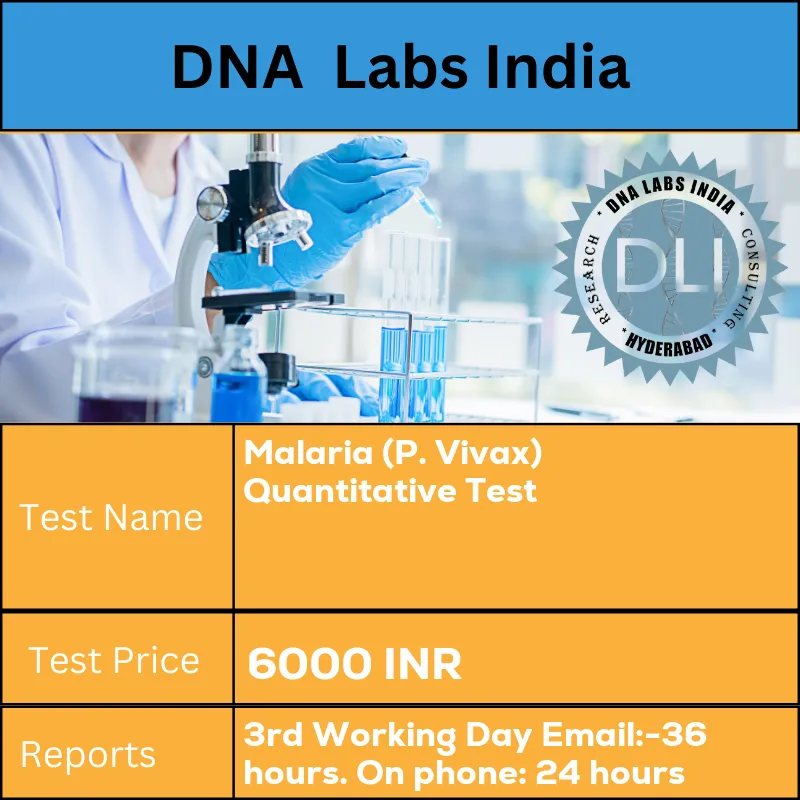 Malaria (P. Vivax) Quantitative Test cost Whole Blood