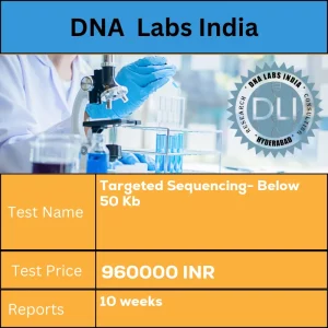 Targeted Sequencing- Below 50 Kb cost Extracted DNA INR in India