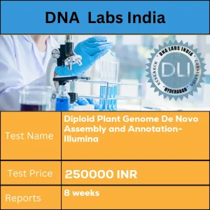 Diploid Plant Genome De Novo Assembly and Annotation-Illumina cost Extracted DNA INR in India